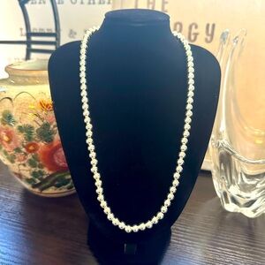 Graduated Ball Necklace in Sterling Silver